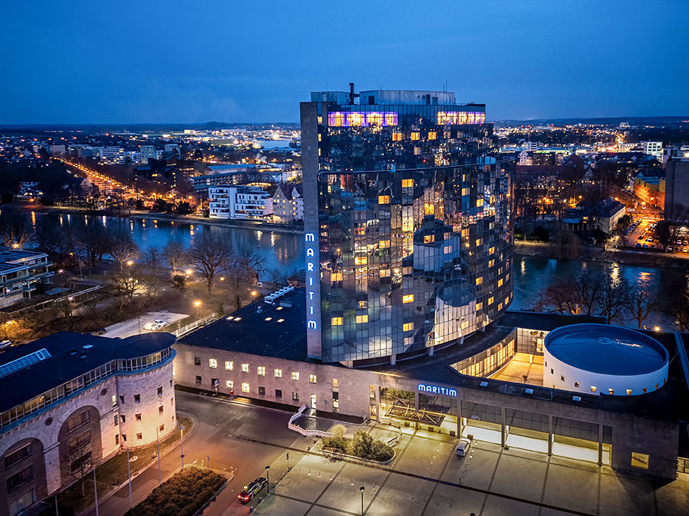 Drohnenaufnahme – Maritim Hotel Ulm
